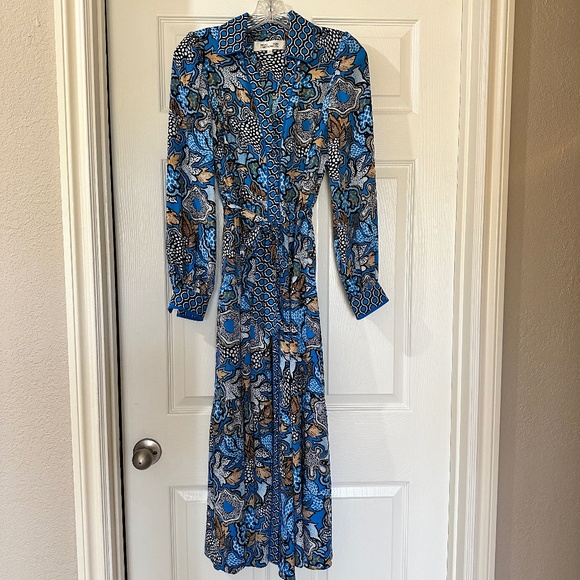 Diane Von Furstenberg - Alea Midi Shirt Dress - Picture 3 of 10
